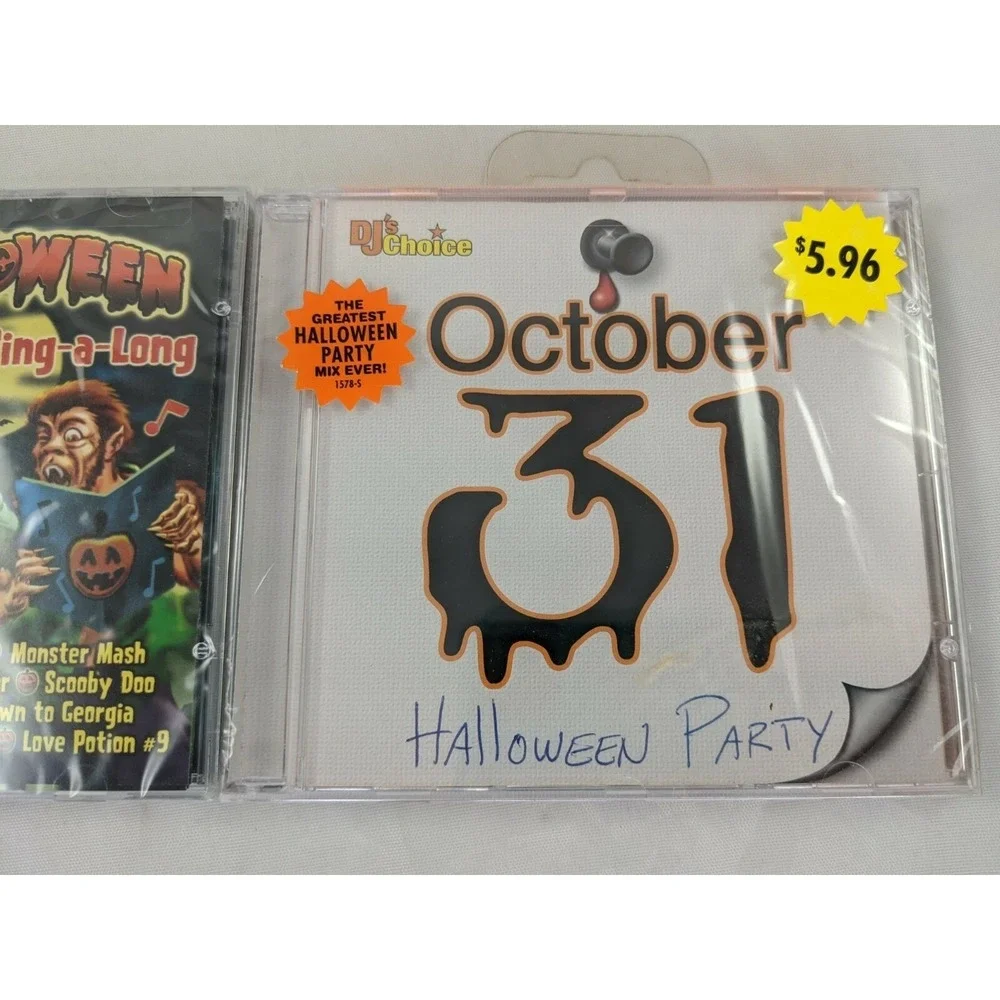 DJs Choice Kids Halloween‎ Sing a Long October 31 Halloween Party CD Lot Seal